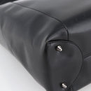 Christian Dior Maris Pearl Tote Bag Patent leather Black Silver Auth ep13429-11