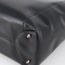 Christian Dior Maris Pearl Tote Bag Patent leather Black Silver Auth ep13429-12