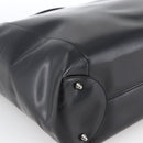 Christian Dior Maris Pearl Tote Bag Patent leather Black Silver Auth ep13429-13