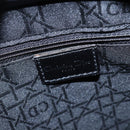 Christian Dior Maris Pearl Tote Bag Patent leather Black Silver Auth ep13429-16