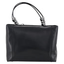 Christian Dior Maris Pearl Tote Bag Patent leather Black Silver Auth ep13429-2
