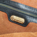 FENDI Zucca Canvas Shoulder Bag Black Gold Auth ep13431-11
