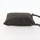 FENDI Zucca Canvas Shoulder Bag Black Gold Auth ep13431-3