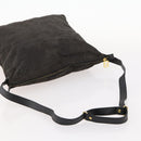 FENDI Zucca Canvas Shoulder Bag Black Gold Auth ep13431-7