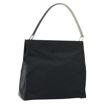 PRADA Shoulder Bag Nylon Black Silver Auth ep13436