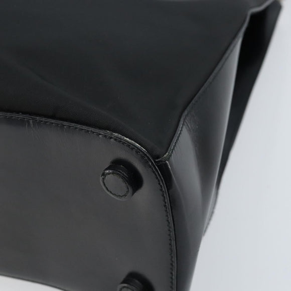 PRADA Shoulder Bag Nylon Black Silver Auth ep13436