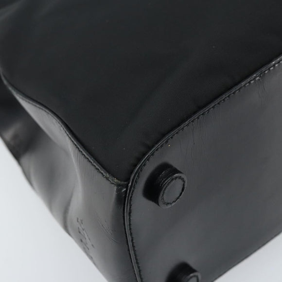 PRADA Shoulder Bag Nylon Black Silver Auth ep13436