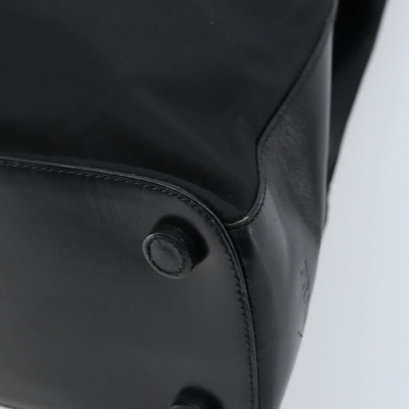 PRADA Shoulder Bag Nylon Black Silver Auth ep13436