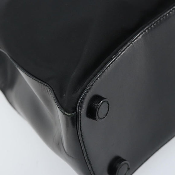 PRADA Shoulder Bag Nylon Black Silver Auth ep13436