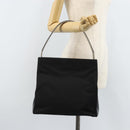 PRADA Shoulder Bag Nylon Black Silver Auth ep13436-24