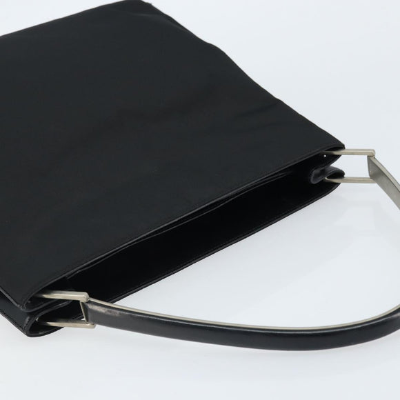 PRADA Shoulder Bag Nylon Black Silver Auth ep13436