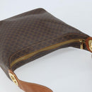 CELINE Macadam Canvas Shoulder Bag PVC Leather Brown Gold Auth ep13438-6