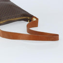CELINE Macadam Canvas Shoulder Bag PVC Leather Brown Gold Auth ep13438-7