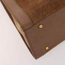 GUCCI Bamboo Shoulder Bag Suede Brown Gold 002 1434 0259 Auth ep13442-16