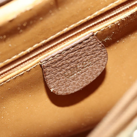 GUCCI Bamboo Shoulder Bag Suede Brown Gold 002 1434 0259 Auth ep13442