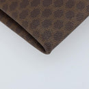 CELINE Macadam Canvas Tote Bag PVC Leather Brown Gold Auth ep13444-14