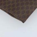 CELINE Macadam Canvas Tote Bag PVC Leather Brown Gold Auth ep13444-16