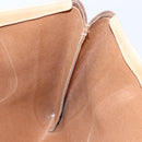 CELINE Macadam Canvas Tote Bag PVC Leather Brown Gold Auth ep13444-18
