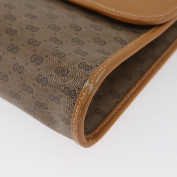 GUCCI Micro GG Supreme Shoulder Bag PVC Beige Gold 004 58 0264 Auth ep13447