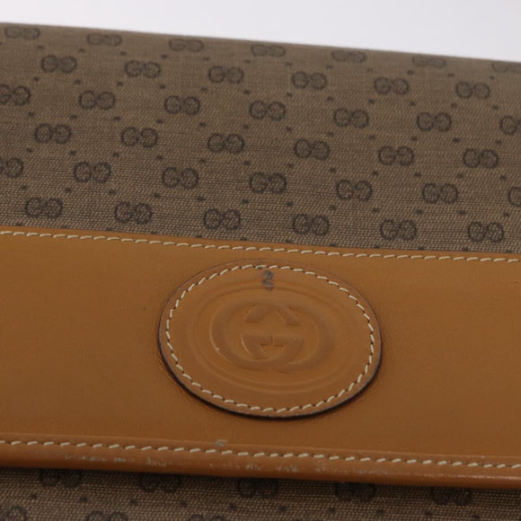 GUCCI Micro GG Supreme Shoulder Bag PVC Beige Gold 004 58 0264 Auth ep13447