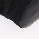 Salvatore Ferragamo Chain Vala Shoulder Bag Nylon Black Gold Auth ep13450-9
