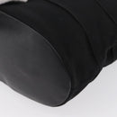 Salvatore Ferragamo Chain Vala Shoulder Bag Nylon Black Gold Auth ep13450-16