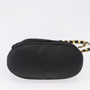 Salvatore Ferragamo Chain Vala Shoulder Bag Nylon Black Gold Auth ep13450-5