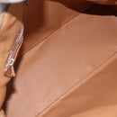 CELINE Macadam Canvas Hand Bag PVC Leather 2way Brown Gold Auth ep13453-11