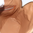 CELINE Macadam Canvas Hand Bag PVC Leather 2way Brown Gold Auth ep13453-20