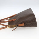 CELINE Macadam Canvas Hand Bag PVC Leather 2way Brown Gold Auth ep13453-3
