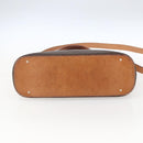 CELINE Macadam Canvas Hand Bag PVC Leather 2way Brown Gold Auth ep13453-5