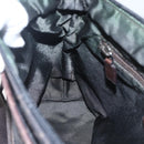 GUCCI GG Canvas Tote Bag Dark Brown Silver 28893 Auth ep13456-18