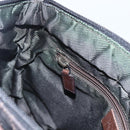 GUCCI GG Canvas Tote Bag Dark Brown Silver 28893 Auth ep13456-19