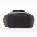 GUCCI GG Canvas Tote Bag Dark Brown Silver 28893 Auth ep13456-9