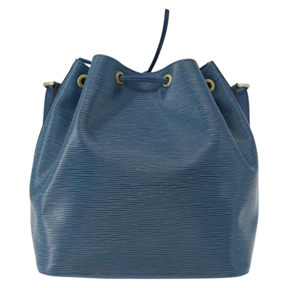 LOUIS VUITTON Epi Petit Noe Shoulder Bag Blue M44105 LV Auth ep13458