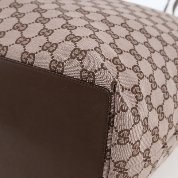 GUCCI GG Canvas Tote Bag Pink Gold 002 1097 Auth ep13463