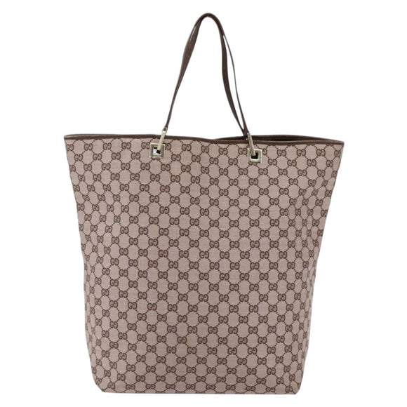 GUCCI GG Canvas Tote Bag Pink Gold 002 1097 Auth ep13463