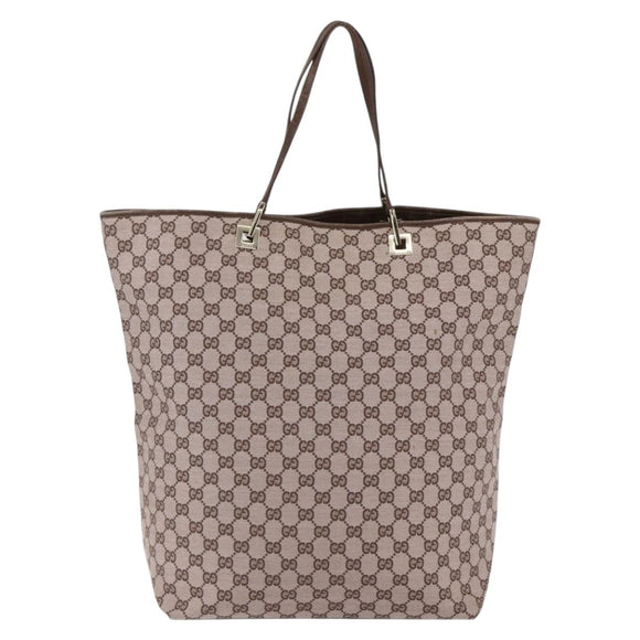 GUCCI GG Canvas Tote Bag Pink Gold 002 1097 Auth ep13463