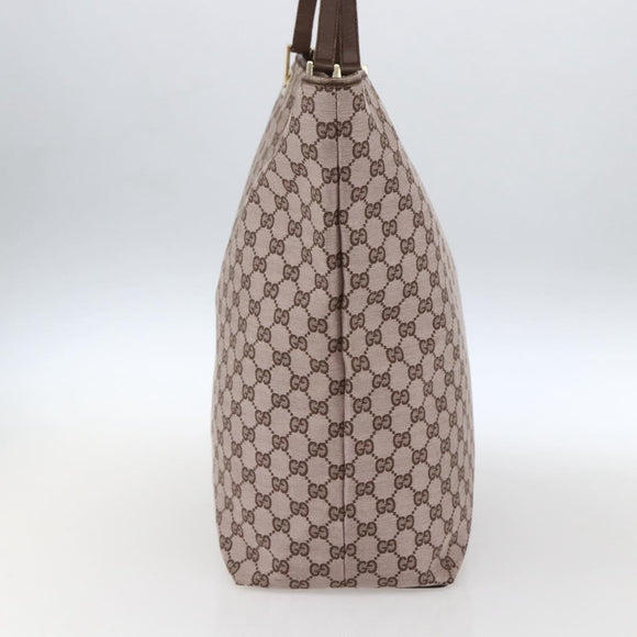 GUCCI GG Canvas Tote Bag Pink Gold 002 1097 Auth ep13463
