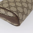 GUCCI GG Supreme Web Sherry Line Bag PVC Beige Gold 89 02 018 Auth ep13467-14