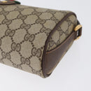 GUCCI GG Supreme Web Sherry Line Bag PVC Beige Gold 89 02 018 Auth ep13467-15