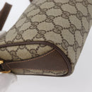 GUCCI GG Supreme Web Sherry Line Bag PVC Beige Gold 89 02 018 Auth ep13467-16