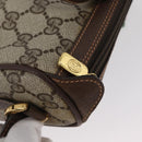 GUCCI GG Supreme Web Sherry Line Bag PVC Beige Gold 89 02 018 Auth ep13467-9