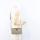 GUCCI GG Supreme Web Sherry Line Bag PVC Beige Gold 89 02 018 Auth ep13467-21