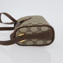 GUCCI GG Supreme Web Sherry Line Bag PVC Beige Gold 89 02 018 Auth ep13467-4