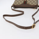 GUCCI GG Supreme Web Sherry Line Bag PVC Beige Gold 89 02 018 Auth ep13467-7