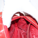 LOEWE Shoulder Bag Leather Red Gold Auth ep13468-21