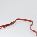 LOEWE Shoulder Bag Leather Red Gold Auth ep13468-8