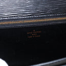 LOUIS VUITTON Epi Serie Dragonne Clutch Bag Black Noir M52612 LV Auth ep13469-18