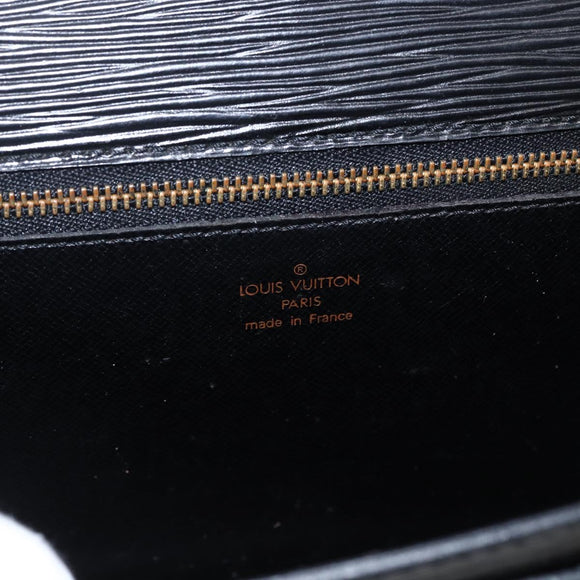 LOUIS VUITTON Epi Serie Dragonne Clutch Bag Black Noir M52612 LV Auth ep13469